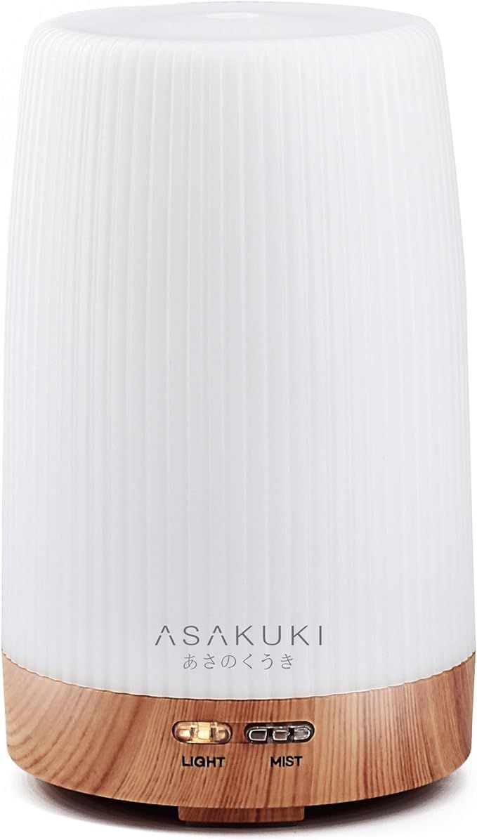 ASAKUKI 100ml Essential Oil Diffuser, 5 in 1 Ultrasonic Aromatherapy Diffuser with Intermittent T... | Amazon (US)