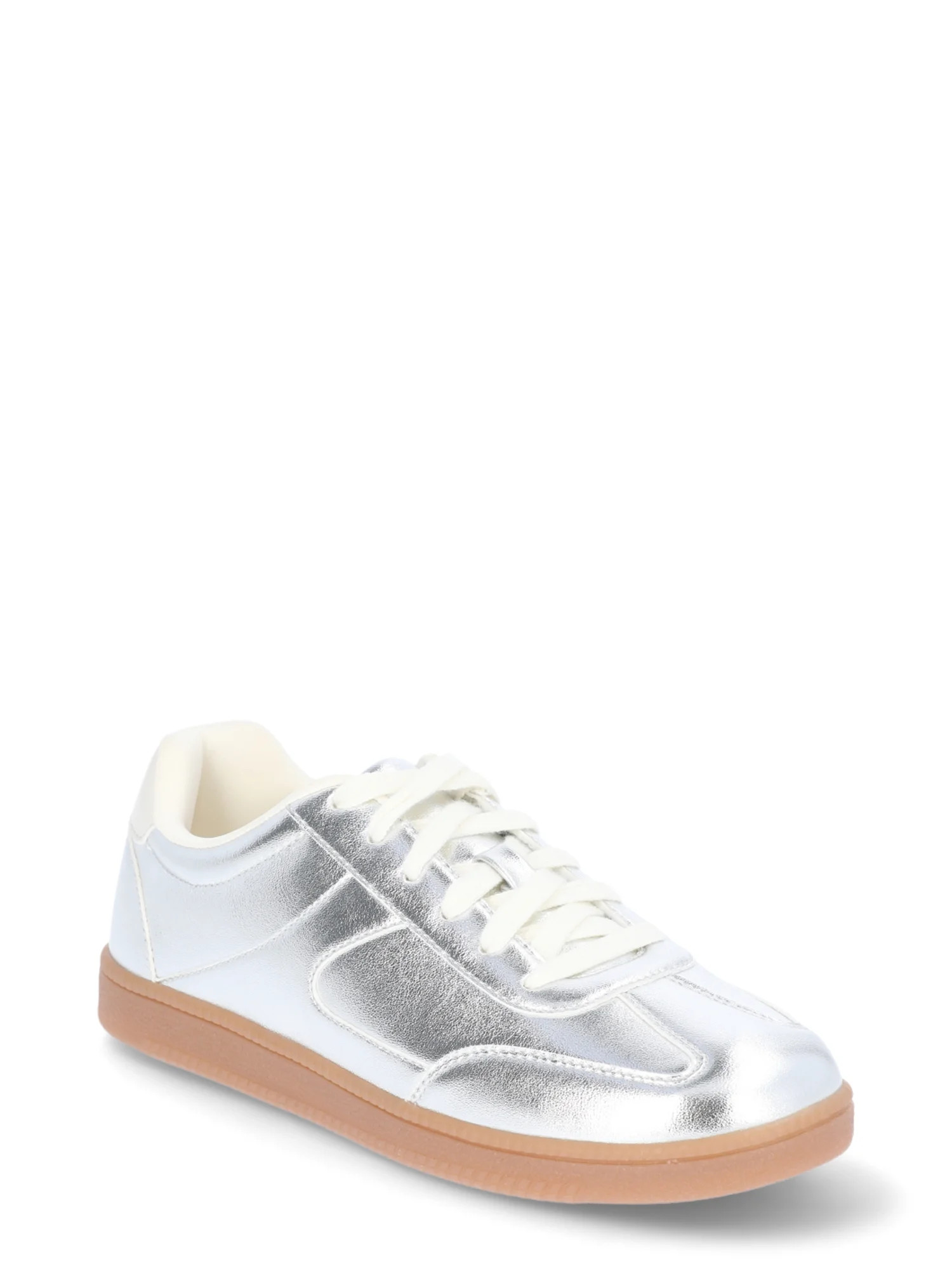 No Boundaries Women's Lace Up Sport Sneakers, Wide Width Available | Walmart (US)