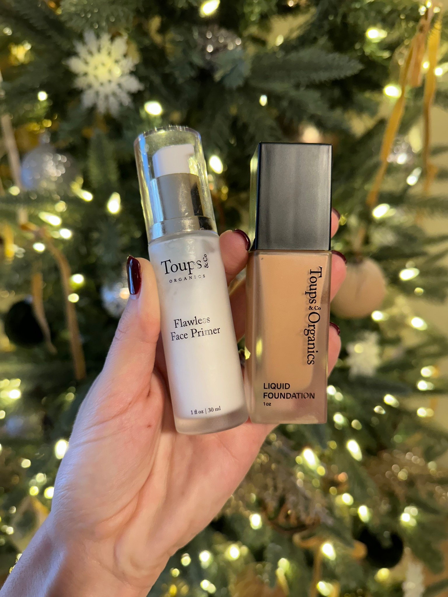 I’ve been using this primer and foundation combo for the past year and loving it! My foundation color is Sea Oats. 