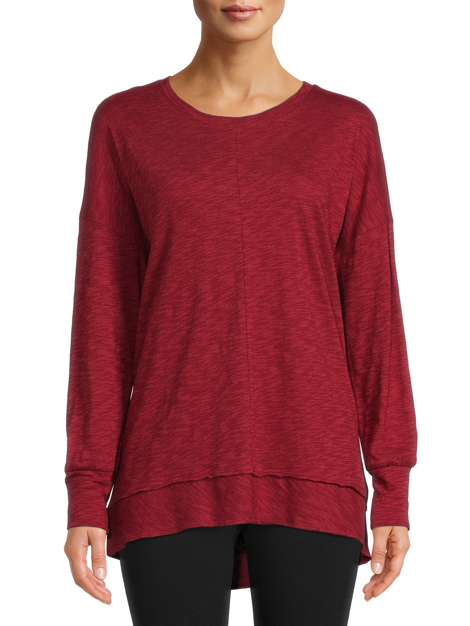 Time and Tru Women's Drop Shoulder Tunic - Walmart.com | Walmart (US)