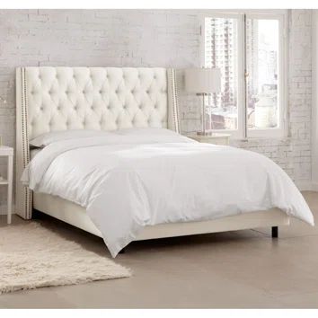 Carrie Upholstered Bed in Pearl | Joss & Main