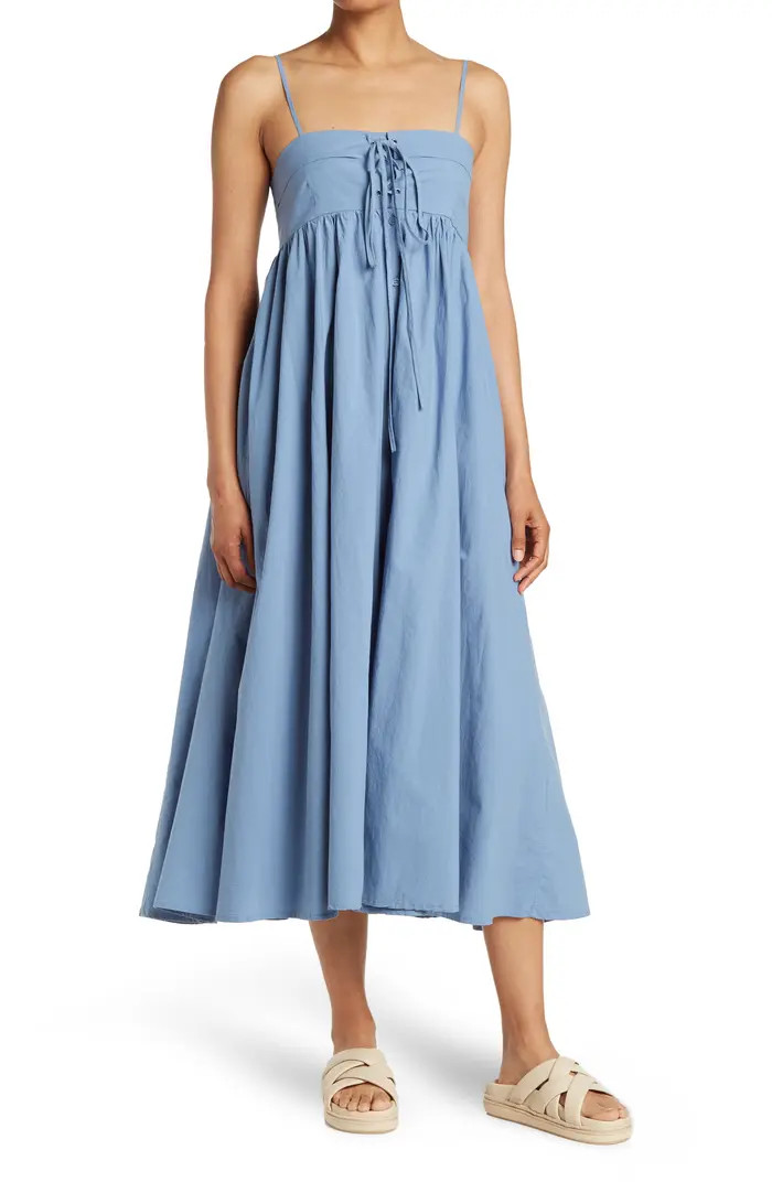 Lace-Up Front Maxi Dress | Nordstrom Rack