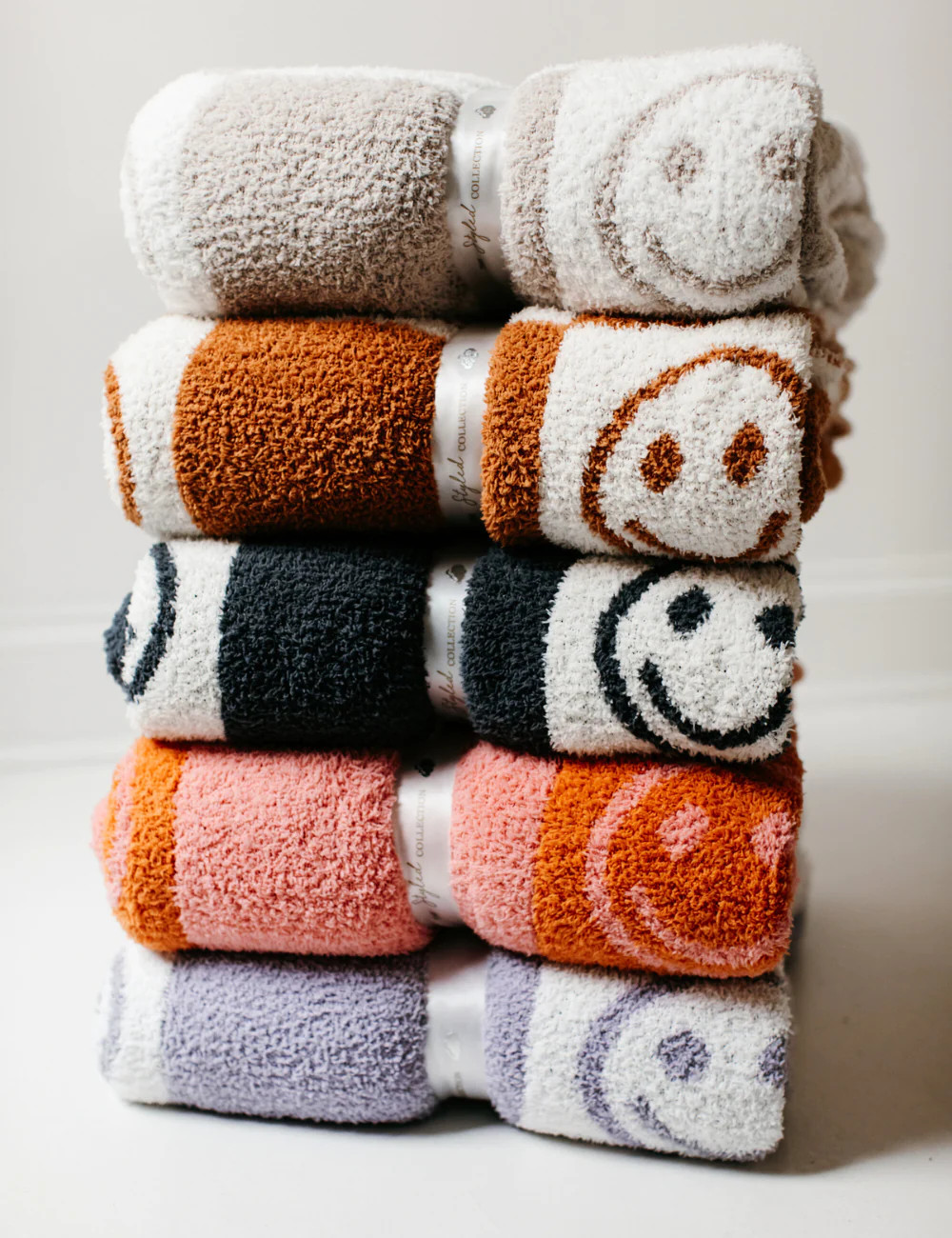 TSC x Tia Booth: Checkered Smiley Buttery Blanket | The Styled Collection