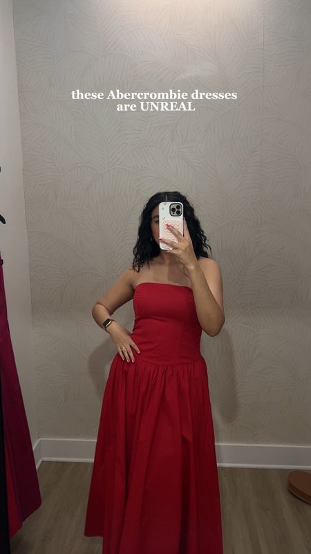 The Abercrombie & Fitch wedding shop has the most stunning flattering gowns and dresses. I love the drop waist design of both these and they are lightweight which makes them perfect for this spring and summer weather. Perfect seasonal wedding guest dress or just a dress for you bestie 

#LTKSeasonal #LTKVideo #LTKWedding