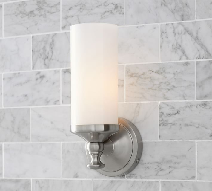 Mercer Single Tube Sconce | Pottery Barn (US)