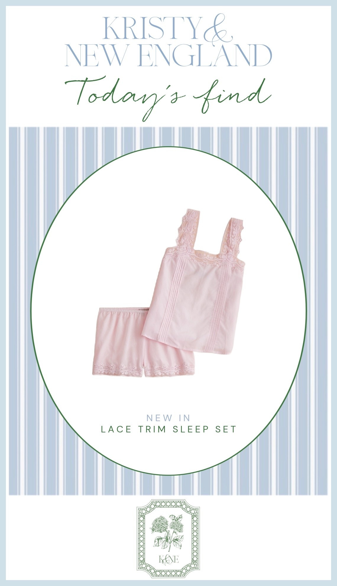 Cute lace trim sleep set

#LTKOver40