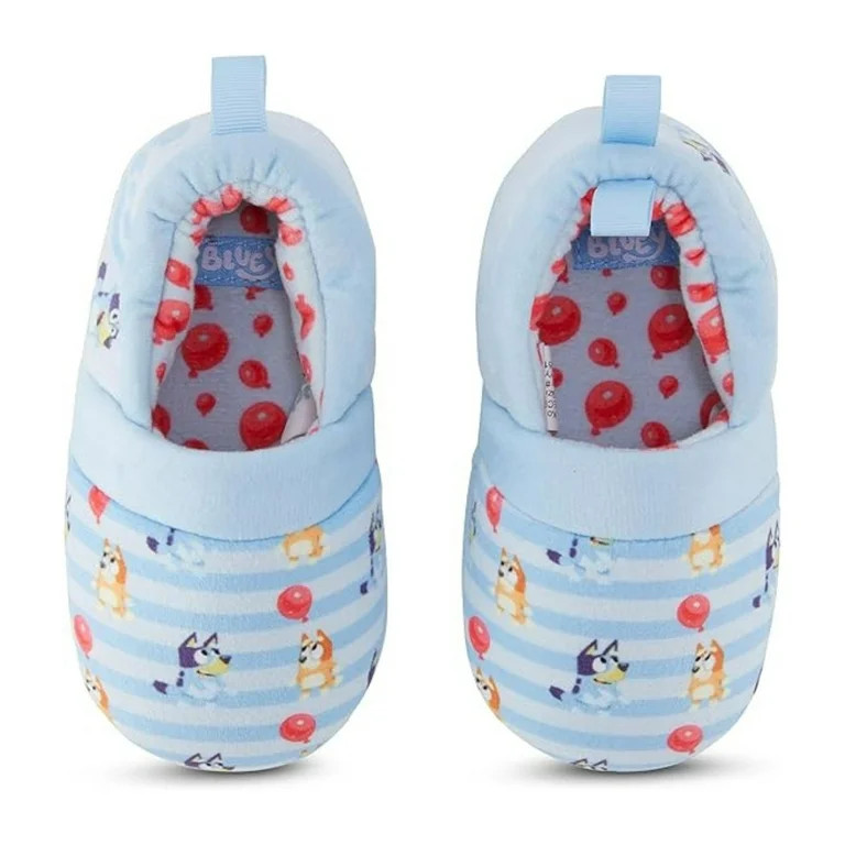 Bluey and Bingo Kids Slippers, Comfort Plush Slip-On Slippers for Boys & Girls Blue – 9 | Walmart (US)