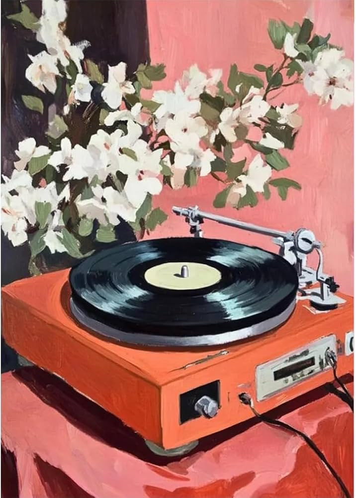 Paint by Numbers Kit for Adults,Retro Records Painting by Numbers,DIY Acrylic Paint Kit Arts and ... | Amazon (US)