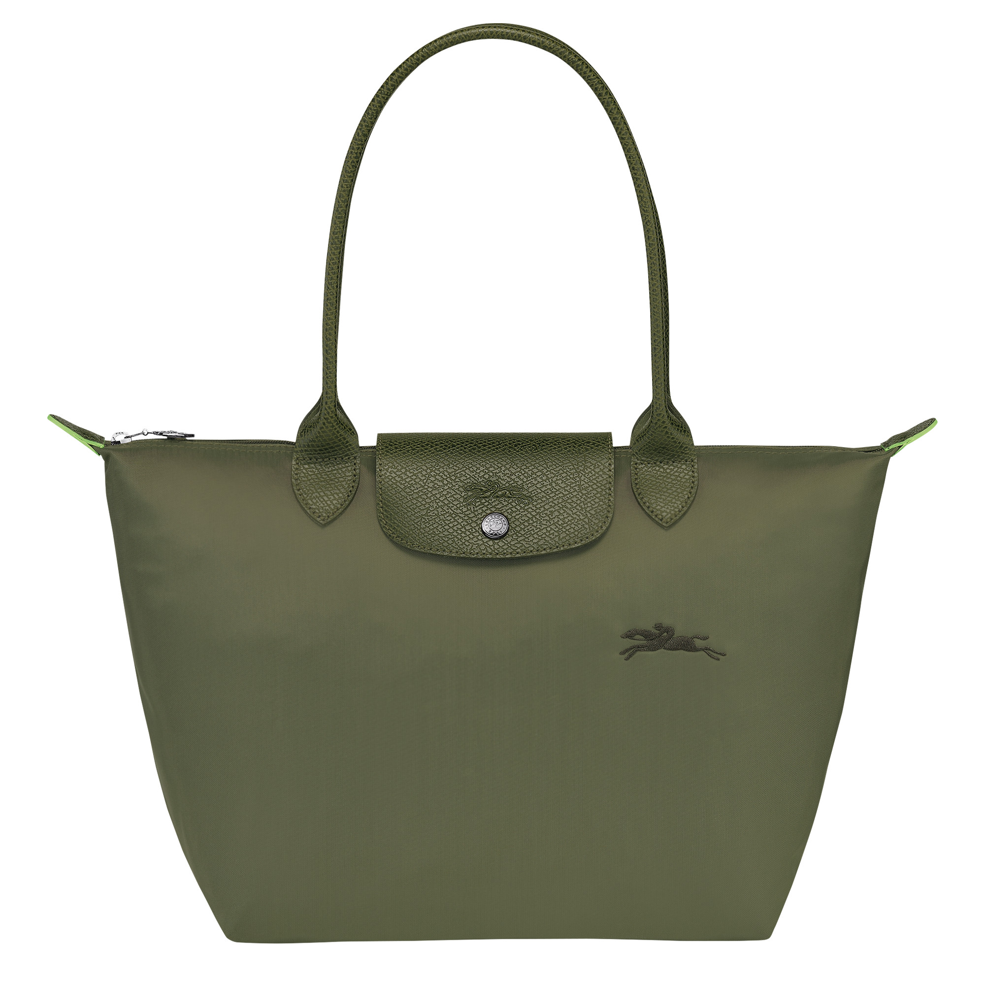 Le Pliage Green M Tote bag Forest - Recycled canvas | Longchamp US | Longchamp