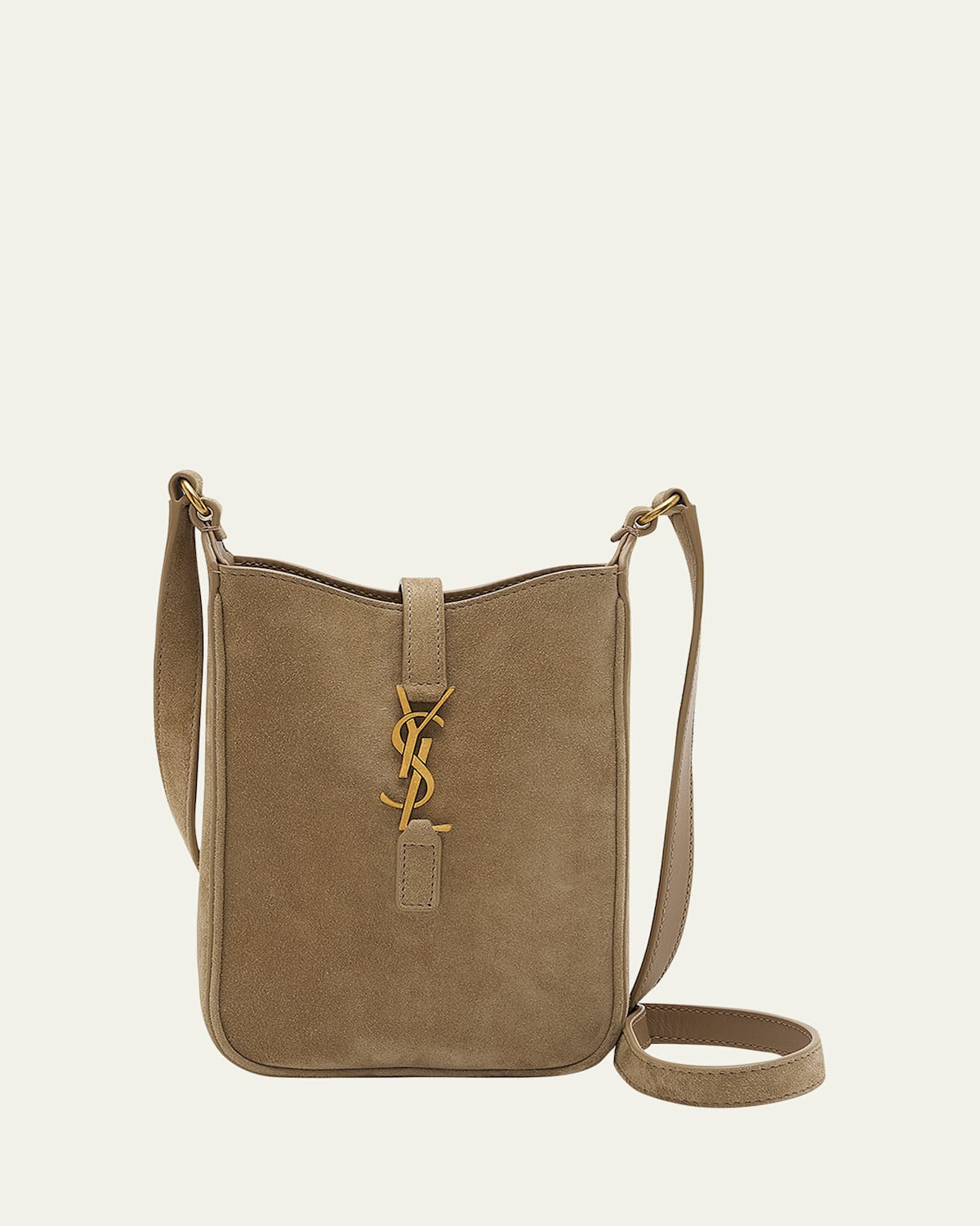 Le 5 A 7 Mini YSL Vertical Bucket Bag in Suede | Bergdorf Goodman