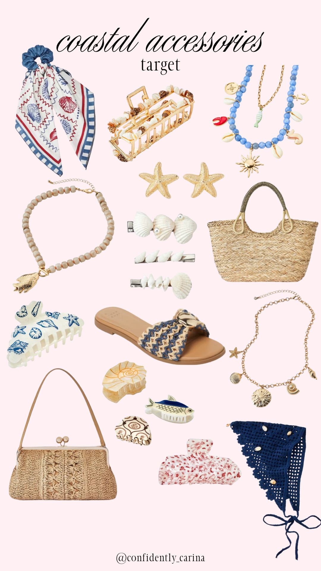 The prettiest coastal accessories at Target! 

East Coast summer, coastal grandmother, chic accessories  

 #LTKgrwm #LTKootd #LTKSeasonal