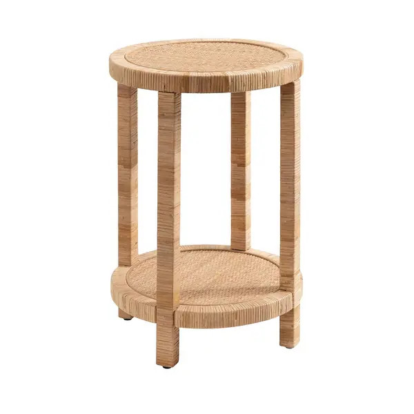 Kate and Laurel Rafina Rattan Side Table - 16x16x24 - Bed Bath & Beyond - 40695373 | Bed Bath & Beyond
