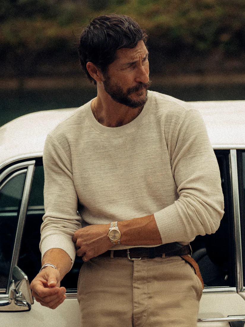 Heather Oat Avalon Daybreak Crew - Buck Mason- Modern American Classics | Buck Mason