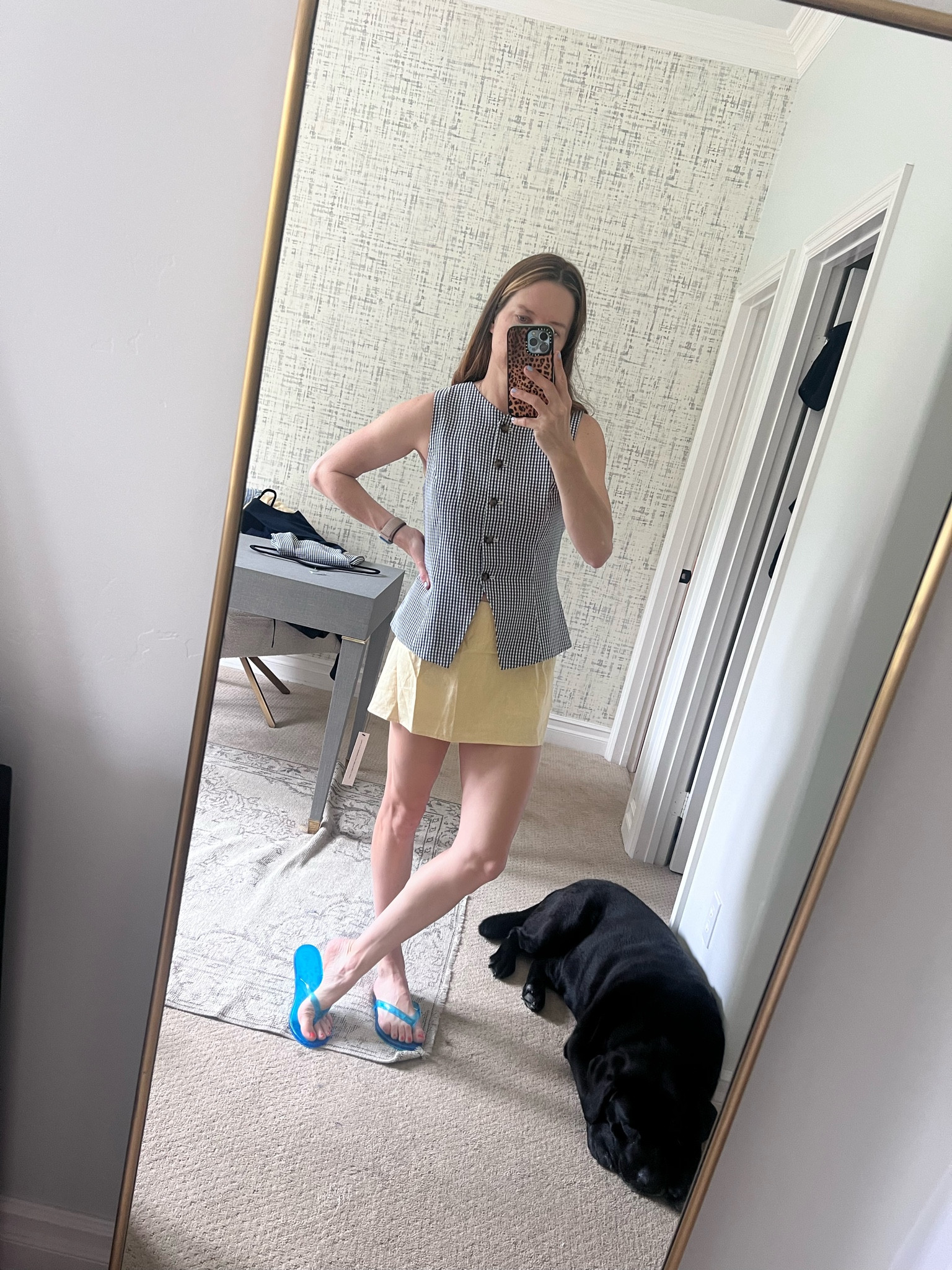 Matching set, vest style, linen skort, skort style, jelly sandals, flip flop style, quiet luxury style

#LTKOver40 #LTKSeasonal #LTKWorkwear