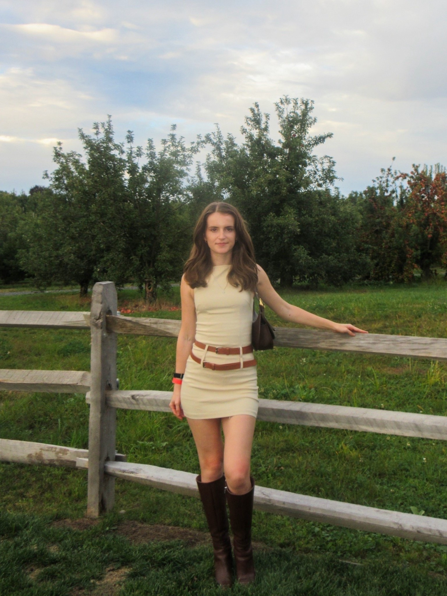 Fall orchard vibes 🍎 A belted mini dress with brown knee high boots and a shoulder bag, the perfect outfit for cider tasting, apple picking, or any fall weekend plans.
.
.
.
.
.
#LTKFallSale #LTKSeasonal #LTKU #LTKSaleAlert #LTKFindsUnder50 #LTKFindsUnder100 #LTKStyleTip #LTKTravel #LTKShoeCrush #LTKItBag 

Fall outfits | fall dress | fall boots | fall shoes | outfit inspo | outfit ideas | dress and boots | mini dress | brown boots | knee high boots | brown leather boots | tall boots | brown boots outfit | fall bags | brown bag | 