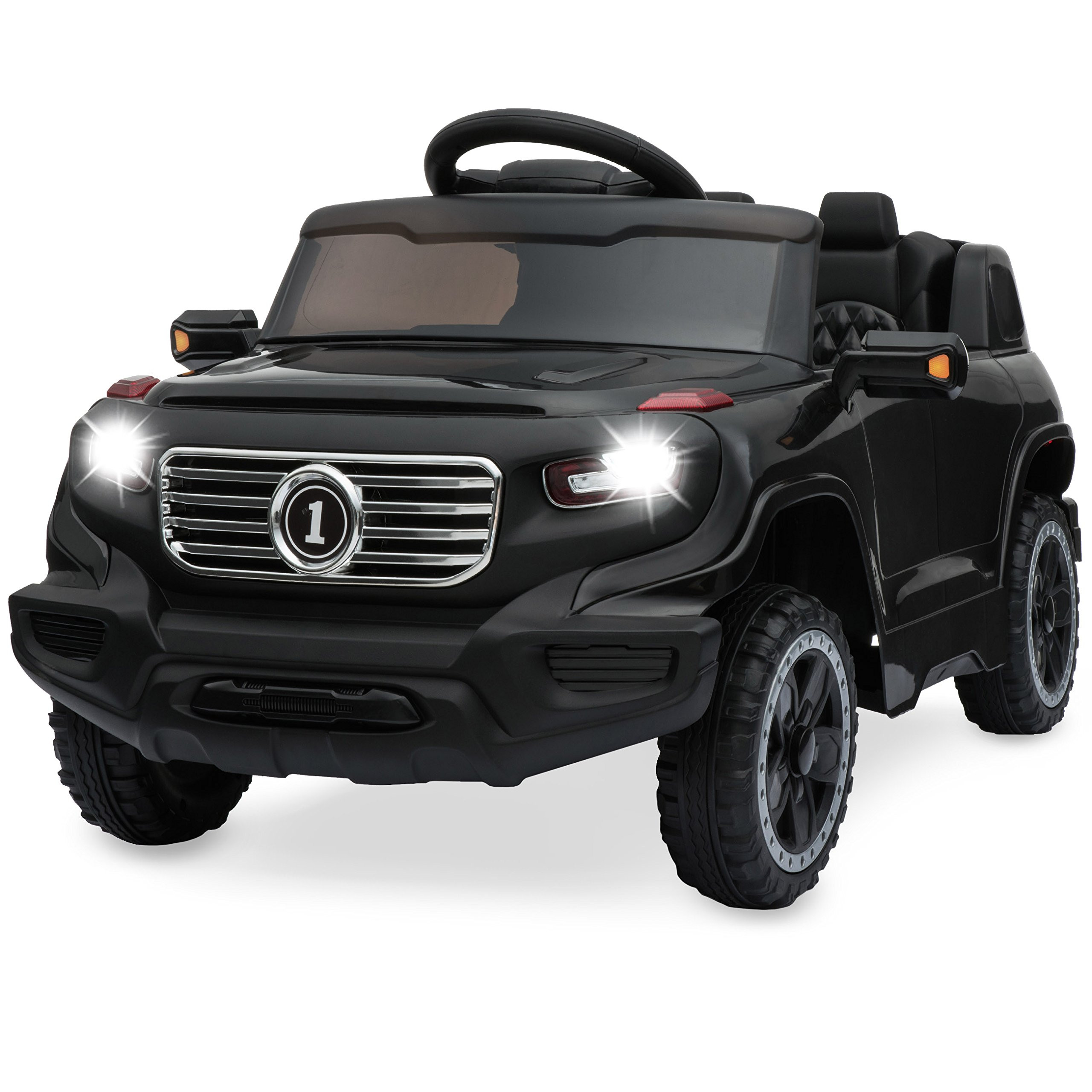 Best Choice Products Kids 6V Ride On Truck w/Parent Remote Control, 3 Speeds, LED Lights, Black | Amazon (US)