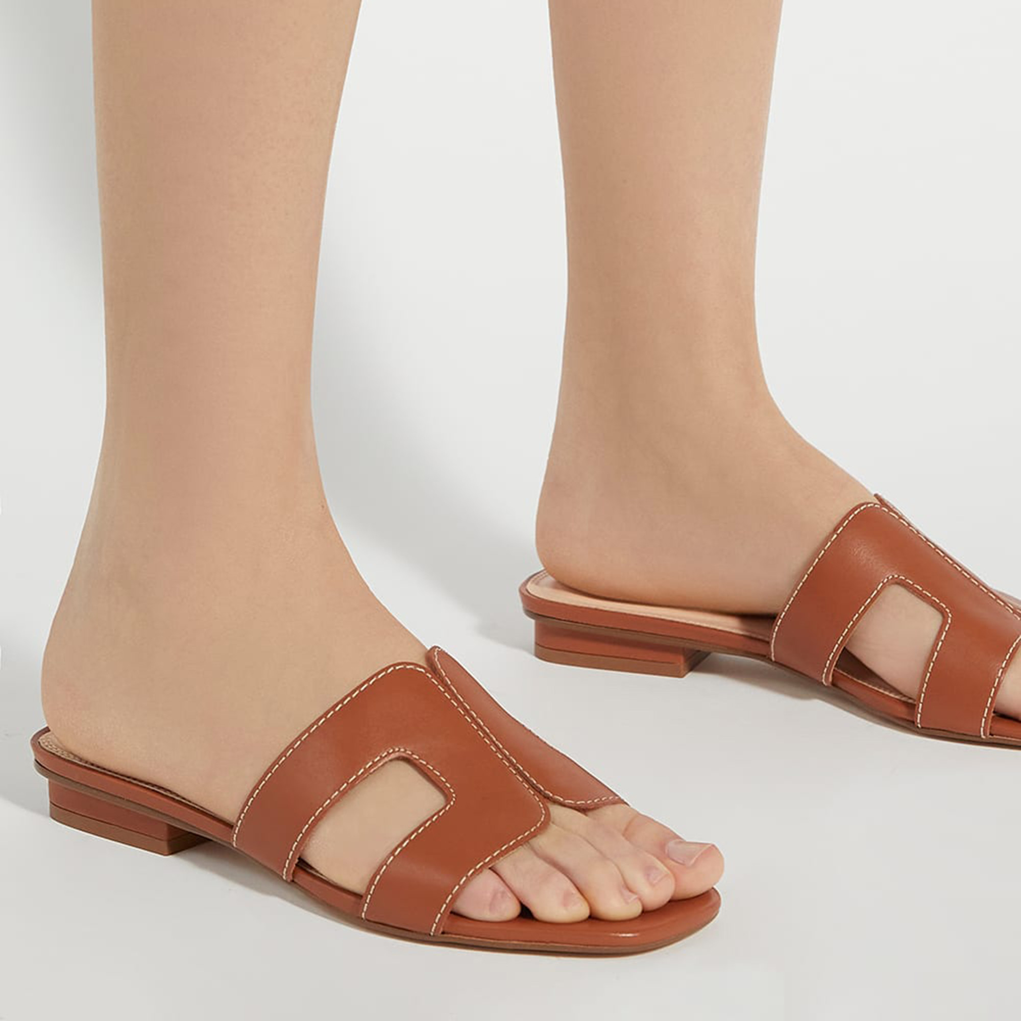 DUNE LONDON Loupe Smart Slider Sandals - Tan | Brown Thomas (IE)