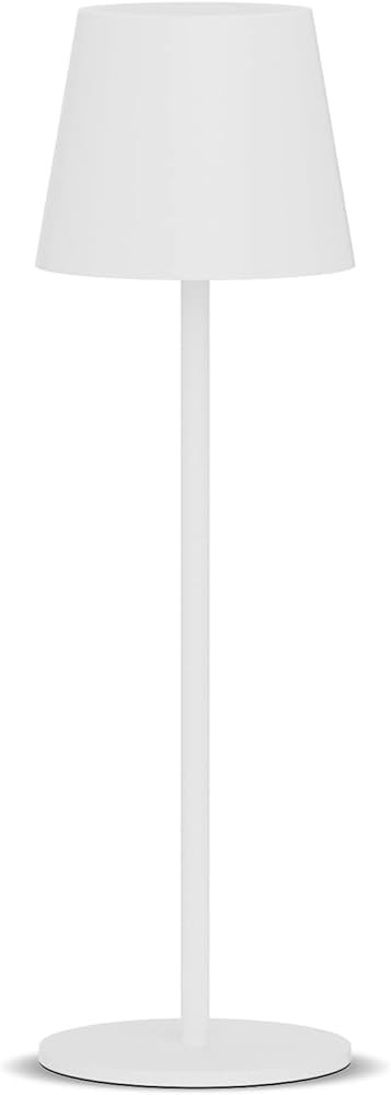 Ralbay 1 Pack White Cordless Table Lamp,Rechargeable LED Table Lamp,IP54 Waterproof Outdoor Batte... | Amazon (US)