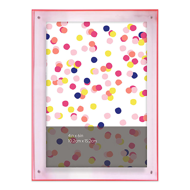 Oh Joy! Pink Acrylic Tabletop Picture Frame, 4x6 | At Home