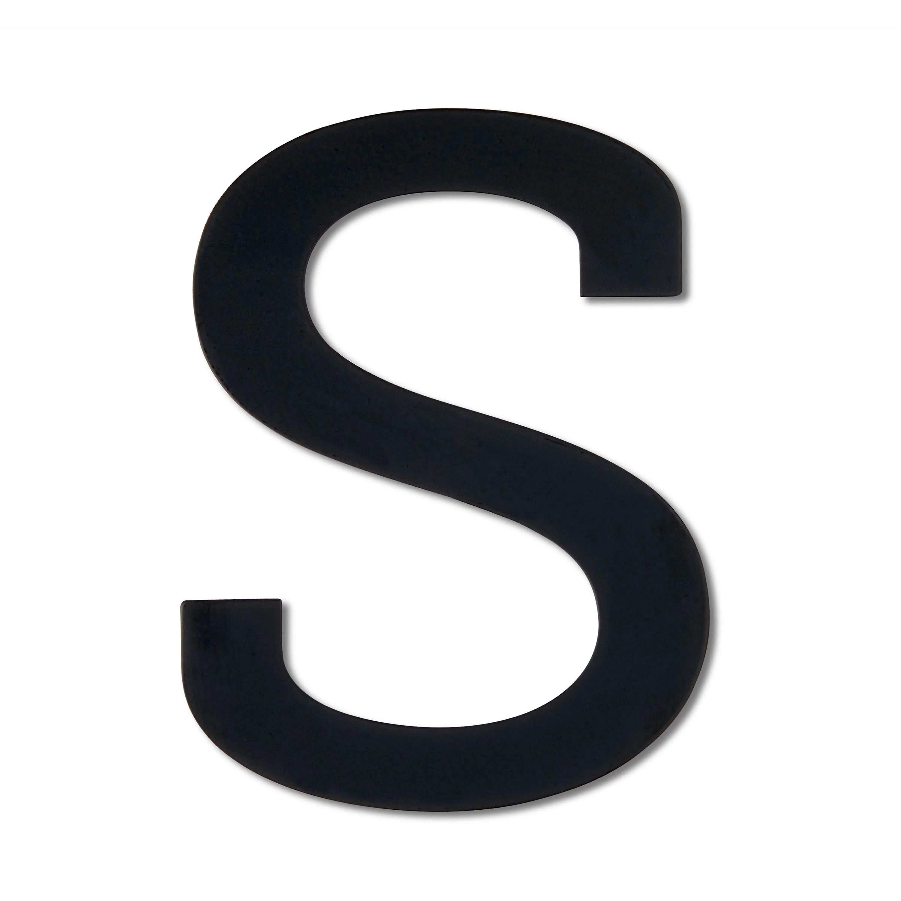 Black Magnetic Monogram Letter, S, 5 in, by Holiday Time - Walmart.com | Walmart (US)