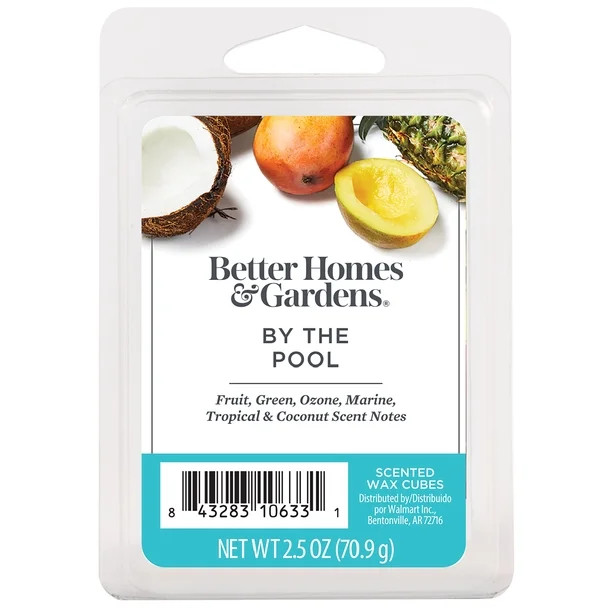 By the Pool Scented Wax Melts, Better Homes & Gardens, 2.5 oz (1-Pack) | Walmart (US)