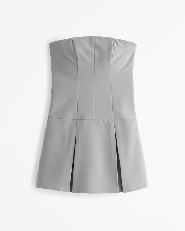 Strapless Pleated Skort | Abercrombie & Fitch (US)