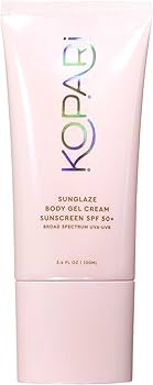 Kopari Sunglaze Body Gel Cream Sunscreen SPF 50+ | Broad-Spectrum Body Sunscreen with Hyaluronic ... | Amazon (US)