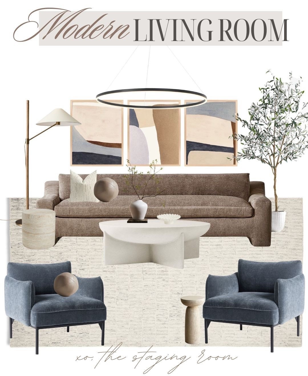 Modern living room design ✨

#livingroom #sofa #couch #rug #coffeetable #concretecoffeetable #accentchairs #wallart #sidetabe #livingroomstyle #interiorrefresh#LTKcasa 
L

#LTKhome #LTKsale #LTKcanada