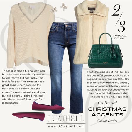 This sweater is on sale and I have been eyeing it for awhile, I’ve already added it to my cart to mix into my festive attire. The touch of cranberry on my shoes and green croc bag make it holiday ready!

#LTKsalealert #LTKHoliday #LTKshoecrush