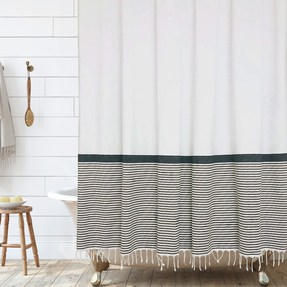 Modern Farmhouse Shower Curtain - HOME | HOME by Hall & Perry