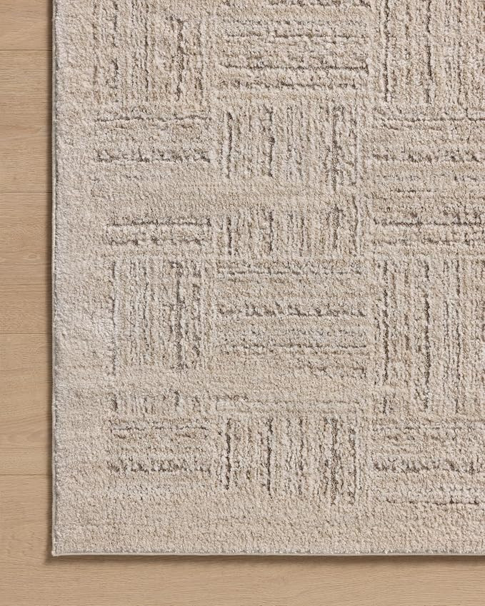 Loloi Amber Lewis Monty Collection MOT-01 Ivory/Taupe 11'-6" x 15', .50" Pile Height, Area Rug | Amazon (US)