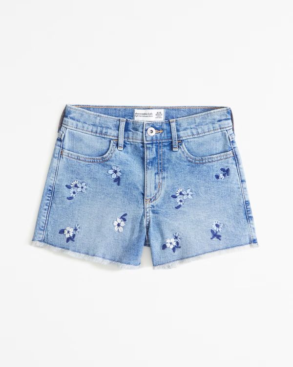 girls high rise relaxed shorts | girls bottoms | Abercrombie.com | Abercrombie & Fitch (US)