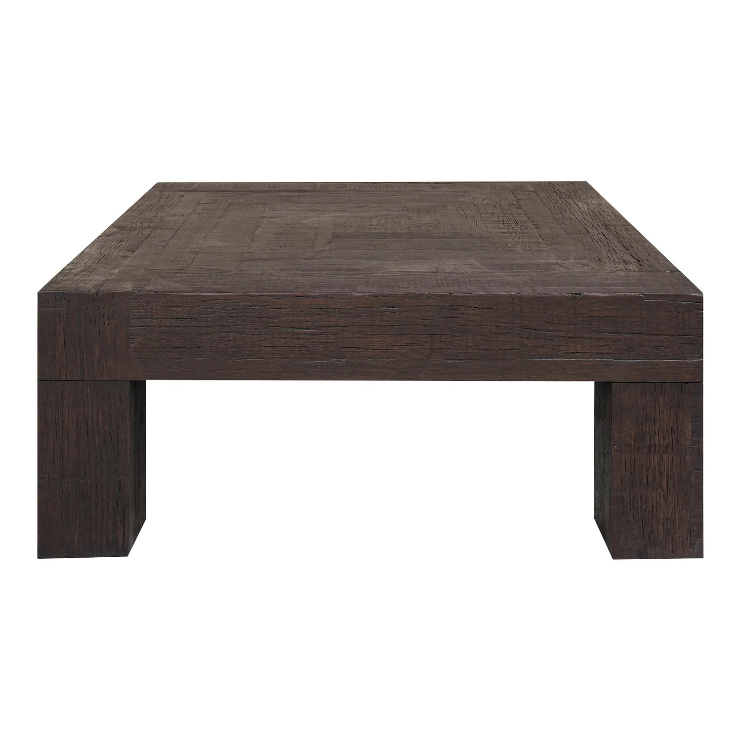 Moe's Home Collection Evander Solid Reclaimed Oak Coffee Table Rustic Brown | Walmart (US)