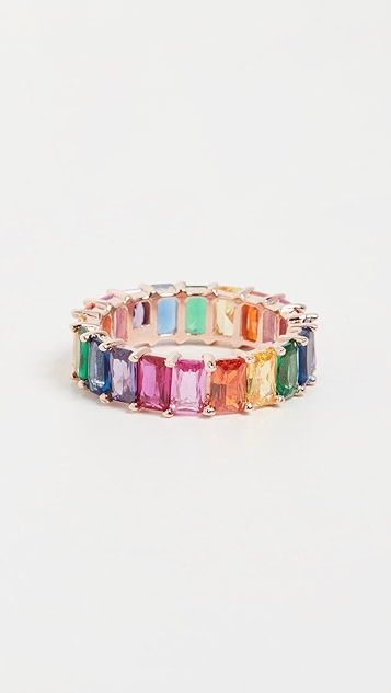 Rainbow Baguette Ring | Shopbop