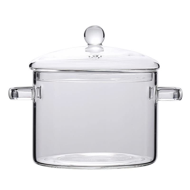 Glass Saucepan with Cover Heat-resistant Glass Stovetop Pot and Pan with Lid for Pasta Noodle, So... | Amazon (US)