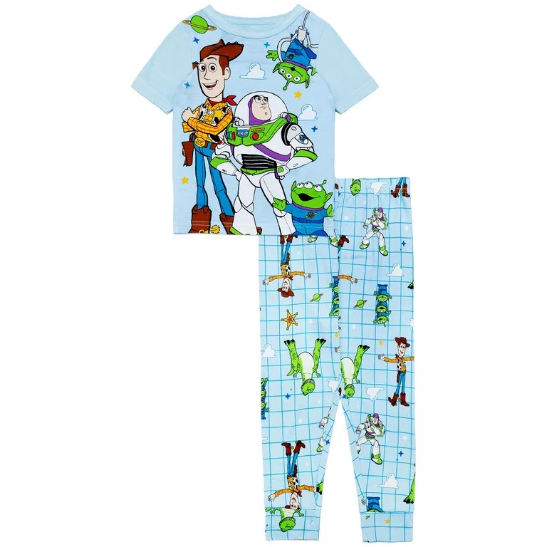Character Toddler Viscose Unisex 2-Piece Pajama Set, Sizes 12M-5T | Walmart (US)
