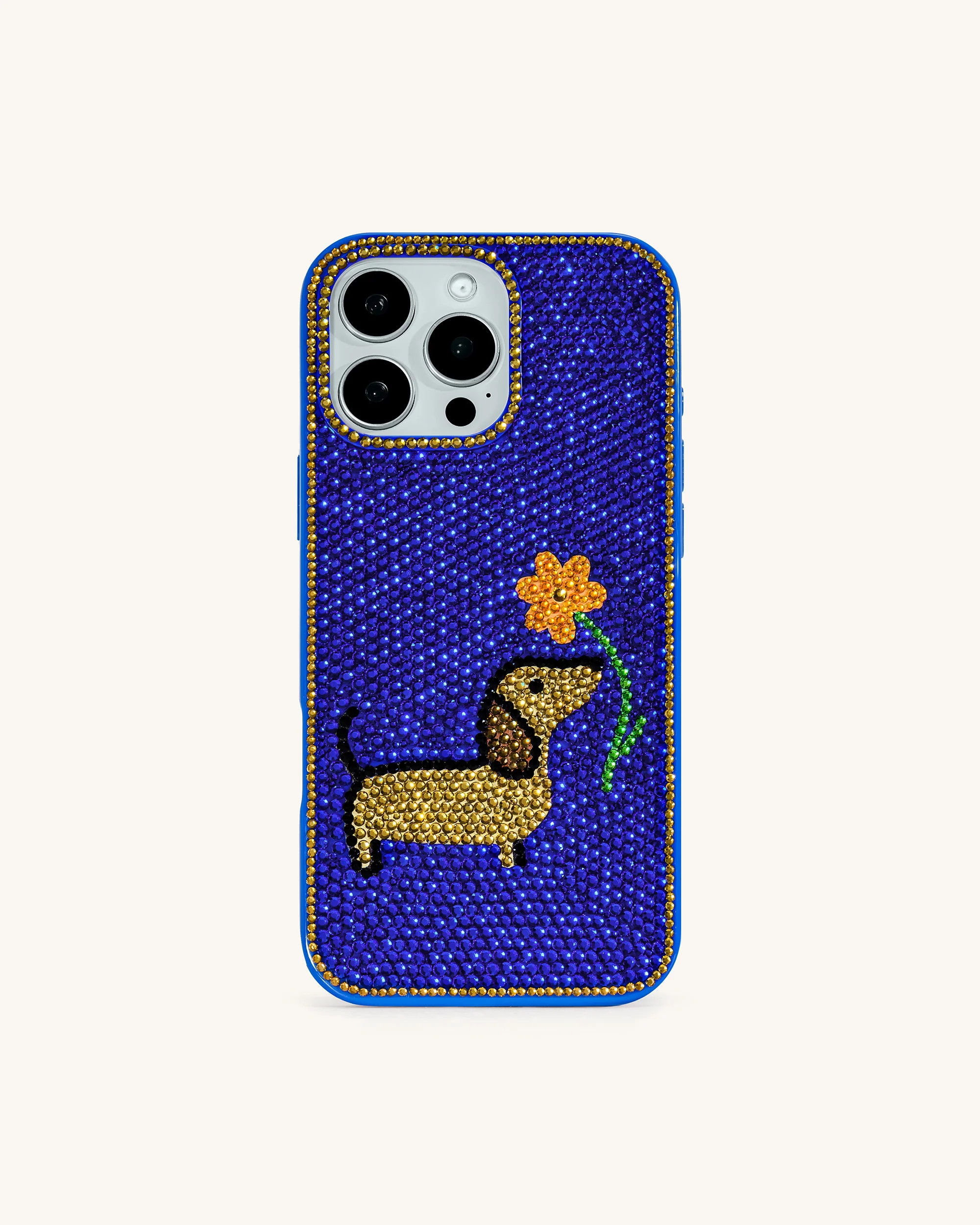Dachshund with Flower Phone Case - Multicolor Blue | JW PEI US