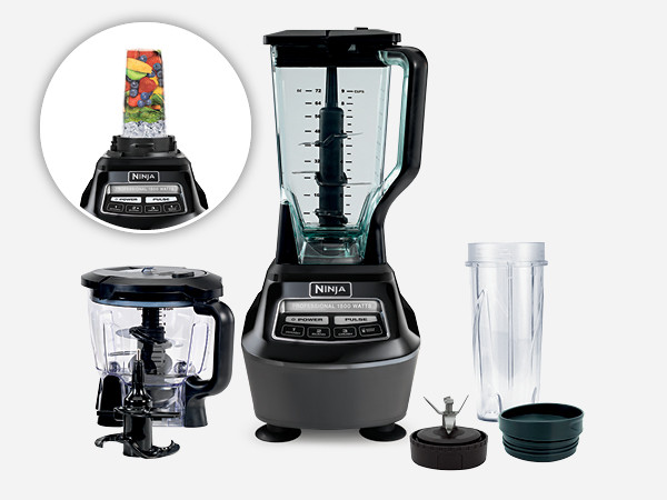 Ninja BL770AMZ Mega Kitchen System, 72 oz. Pitcher, 8-Cup Food Processor, 16 oz. Single Serve Cup... | Amazon (US)