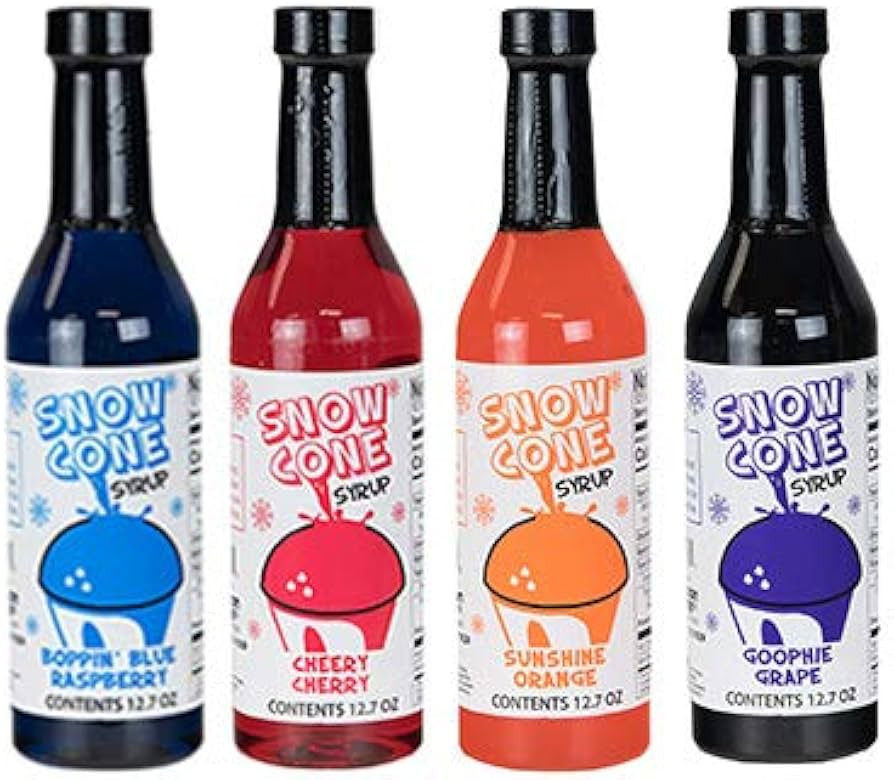 12.7oz Sno-Cone Syrups (4 Pack) | Amazon (US)