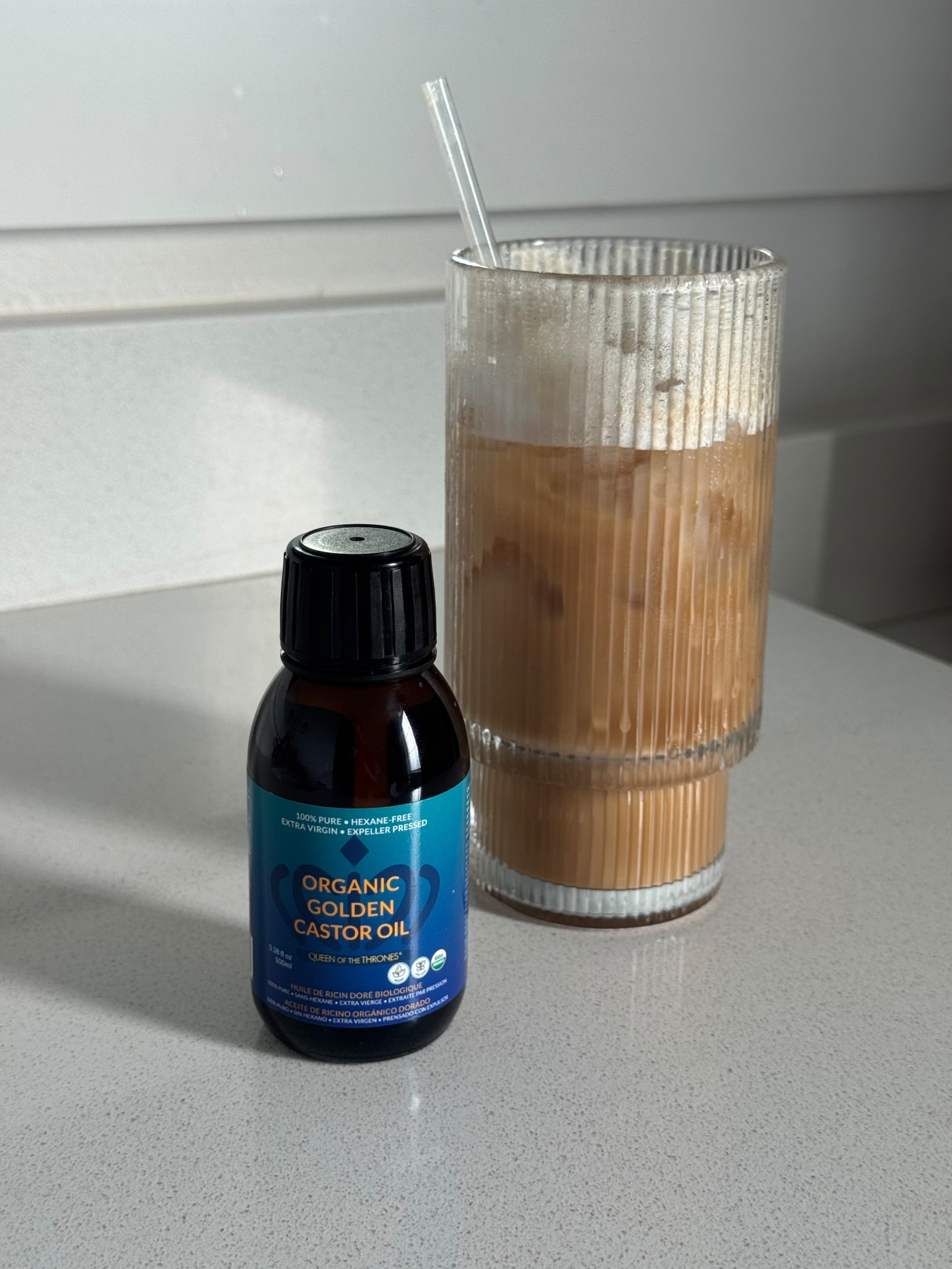 Favorite new morning self-care routine! Coffee and my go-to @queenofthethrones castor oil! Naturally leaves my skin feeling super moisturized and reduces the appearance of wrinkles! 🤍💫 #ad #skincare #cleanbeauty #naturalskincare #nontoxic #nontoxicskincare #cleaningredients #castoroil #queenofthethrones 

#LTKSummerEdit #LTKBeauty #LTKFamily