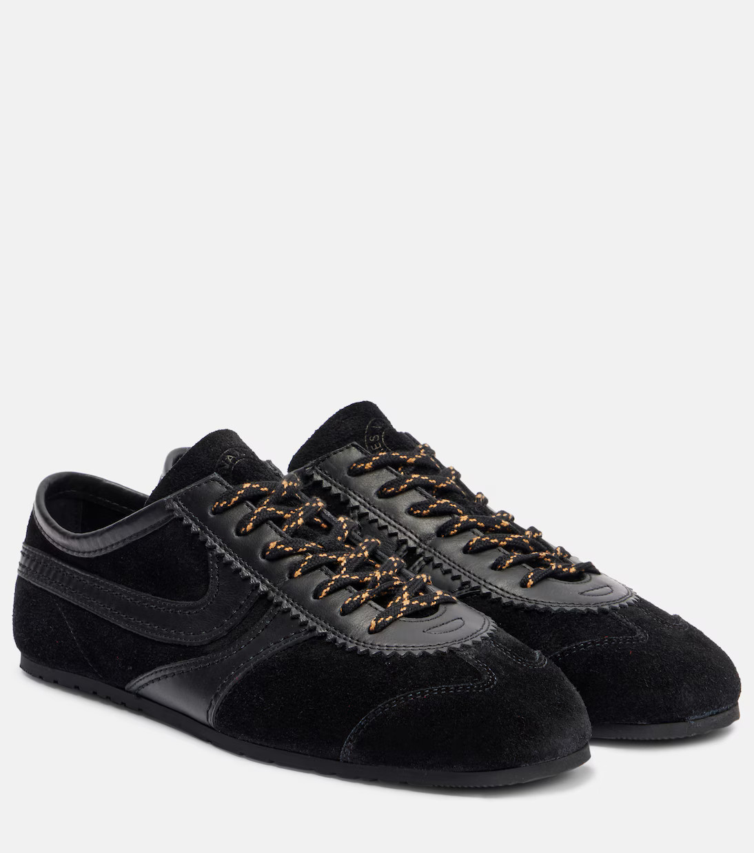 Leather-trimmed suede sneakers | Mytheresa (US/CA)