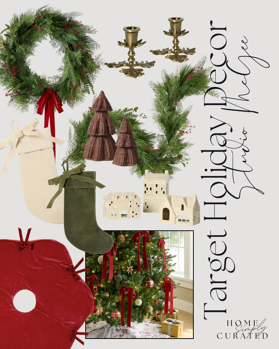 Shop the newest Christmas home decor available now at Target!



Christmas decor, Target new arrivals, holiday home decor, Studio McGee, candle holders, garland, wreath 

 #LTKSeasonal #LTKHome #LTKFindsUnder100