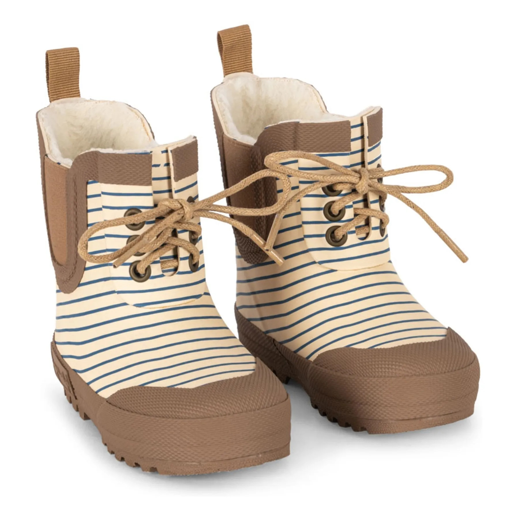 Striped Thermo Rain Boots | Ecru | Smallable
