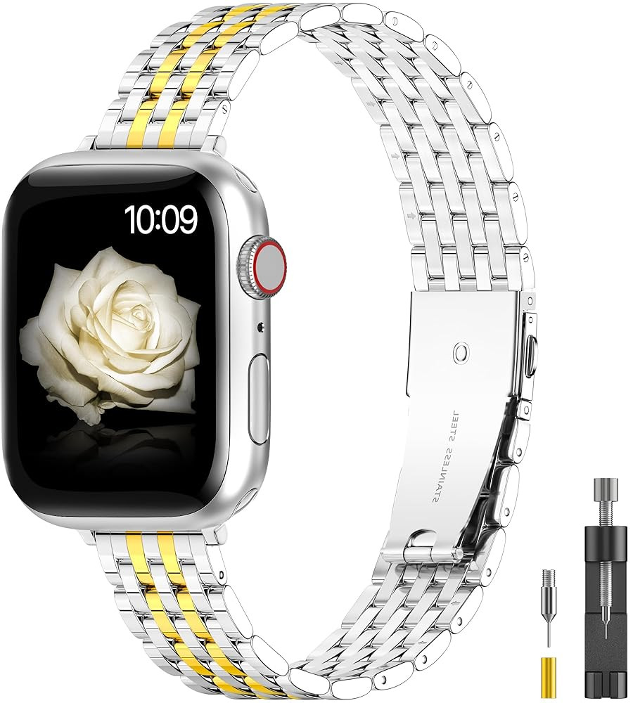 for Apple Watch Band 38mm 40mm 41mm 42mm 44mm 45mm Series 9 8 7 6 5 4 3 2 1 SE SE2 Women and Men,... | Amazon (US)