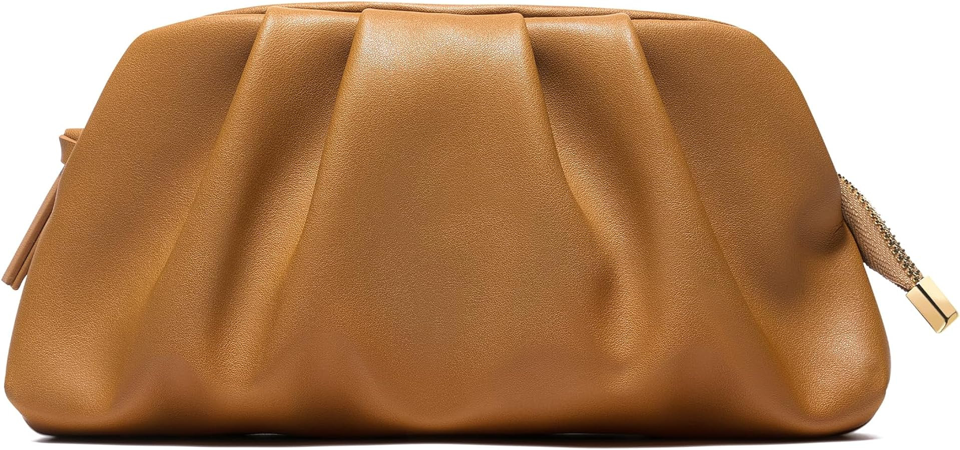 SWEETV CHUNLI Dressy Vegan Leather Clutch Purse for Women Formal, Soft Pleated PU Evening Clutch ... | Amazon (US)