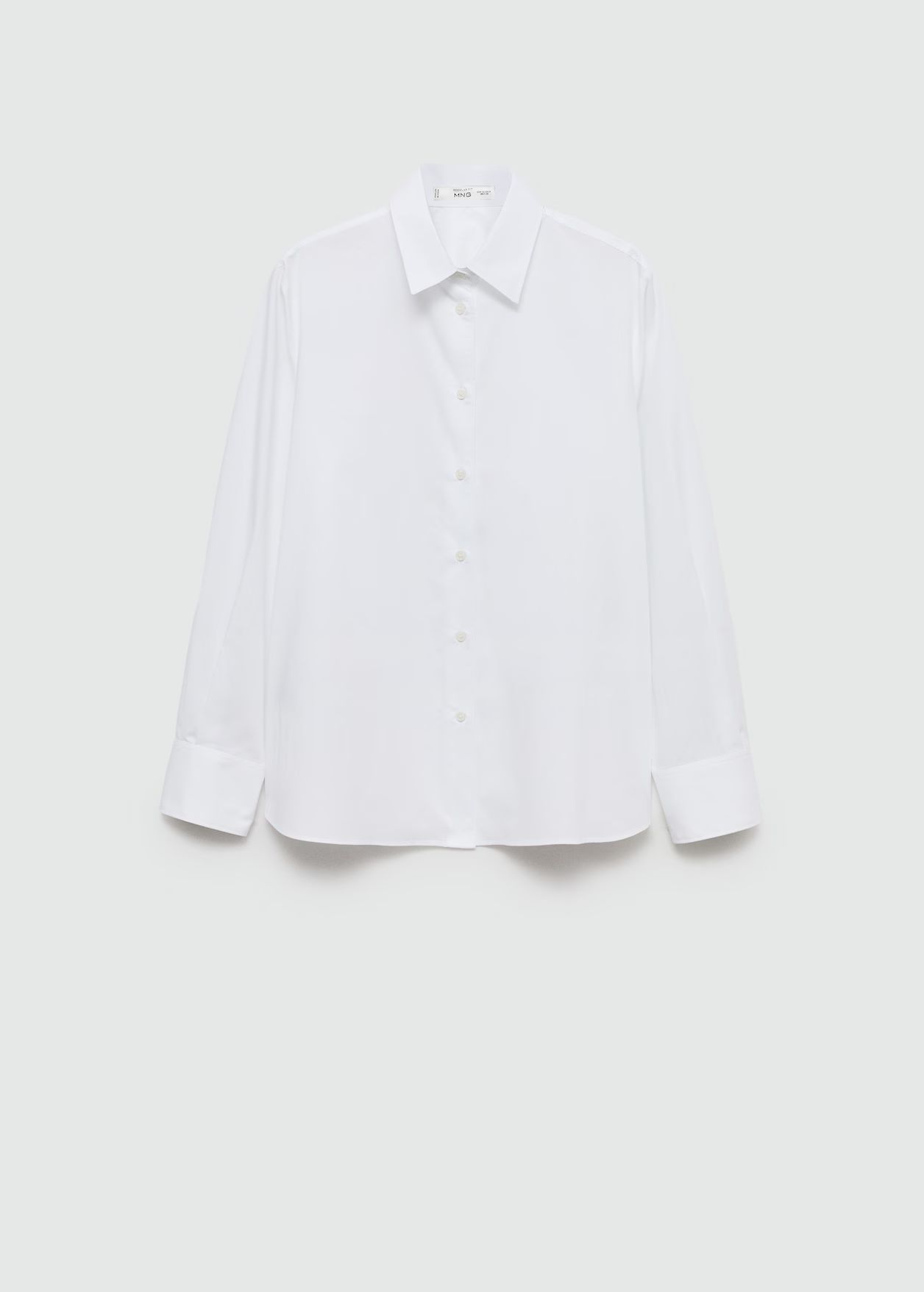 Regular cotton lyocell-blend shirt - Woman | MANGO United Kingdom | MANGO (UK)