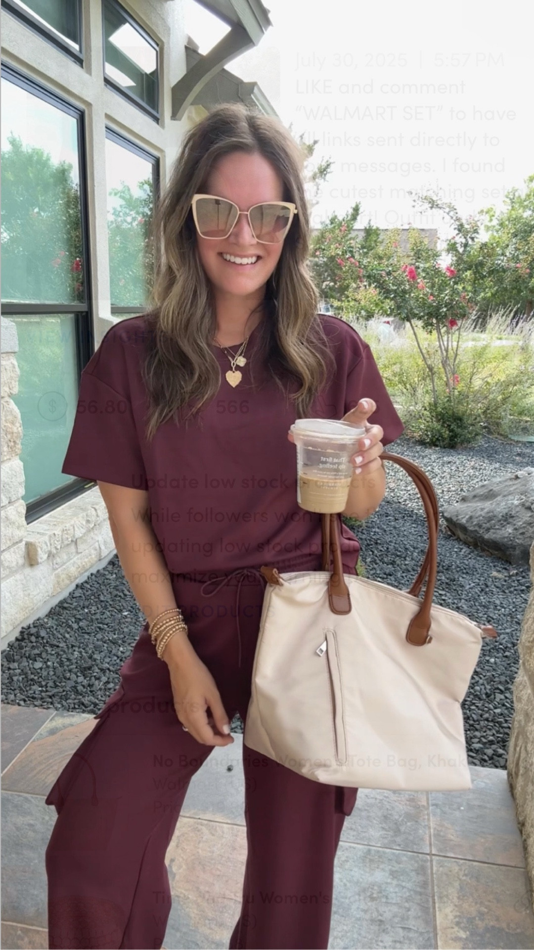 I found the cutest matching set at Walmart! Outfit under $40. Giving Spanx, so versatile easy to dress up or down- running errands to a summer party! Amazing quality and fit- even think you could wear the pants for work and dress
Up with a cute top  ✨ 
.
#walmart #walmartstyle #walmartfinds #matchingset #loungeset #summerstyle #summerfashion #momstyle #summeroutfit #travelstyle #traveloutfit 

#LTKActive #LTKFindsUnder50 #LTKSaleAlert