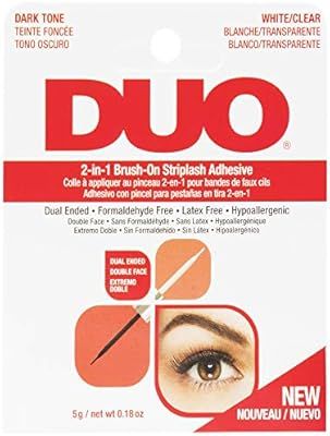 DUO Adhesives, 2-in-1 Brush On Clear & Dark Adhesive | Amazon (US)