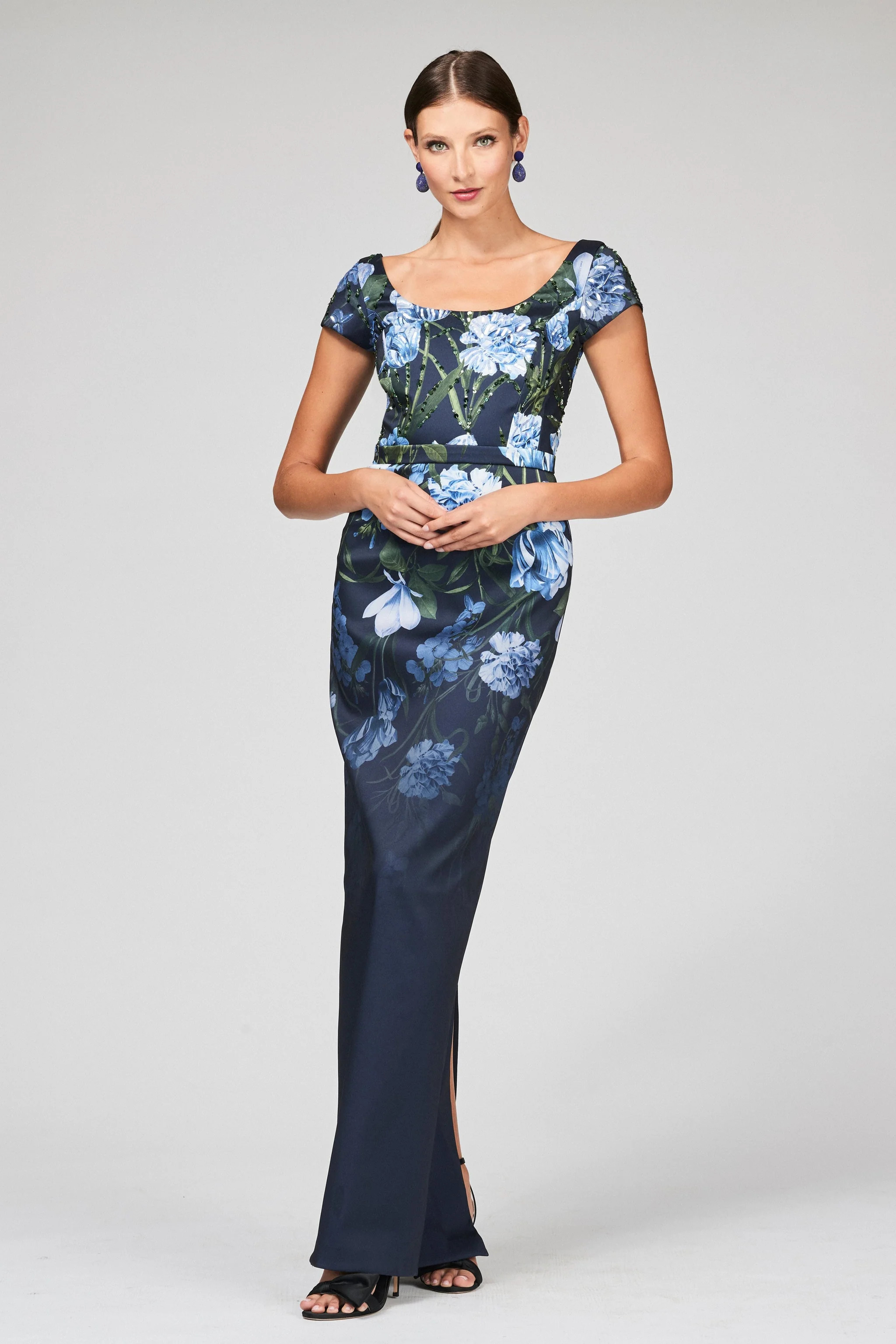 EMBELLISHED GRACE GOWN - NIGHT SKY PRIMA GARDEN | Sachin and Babi