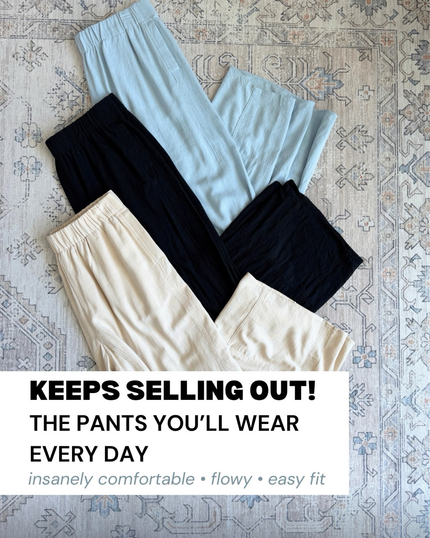 The pants you’ll live in

wide leg pants, summer pants, comfy pants, neutral outfit, capsule wardrobe, everyday style, effortless outfits, flowy pants

#LTKTravel #LTKMidsize #LTKSeasonal